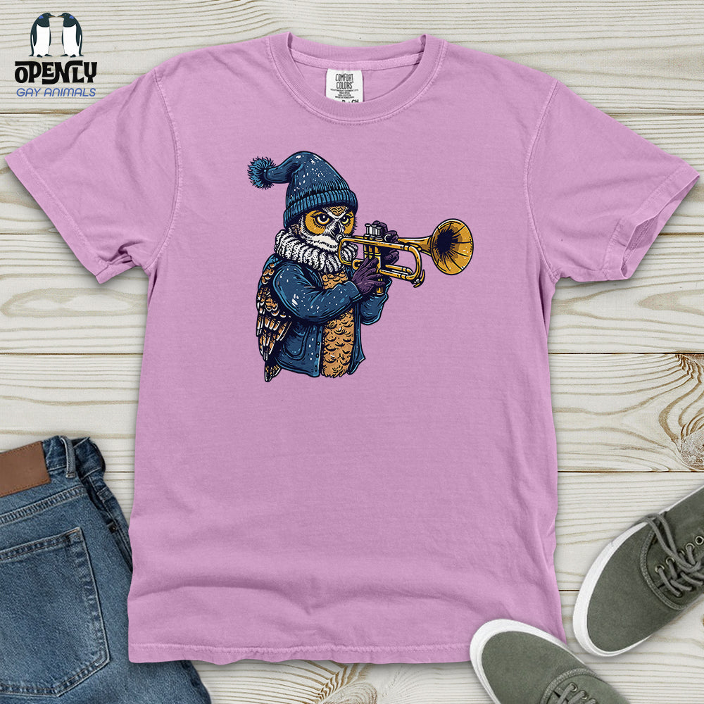 Owl Trumpet Performance Heavy Cotton Comfort Colors Tee
