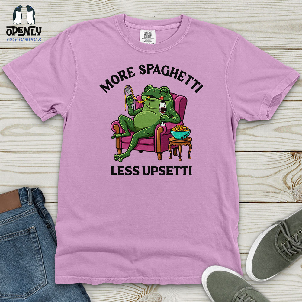 More Spaghetti Less Upsetti 3 Heavy Cotton Comfort Colors Tee