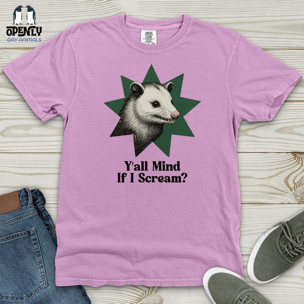 Y'all Mind If I Scream Heavy Cotton Comfort Colors Tee