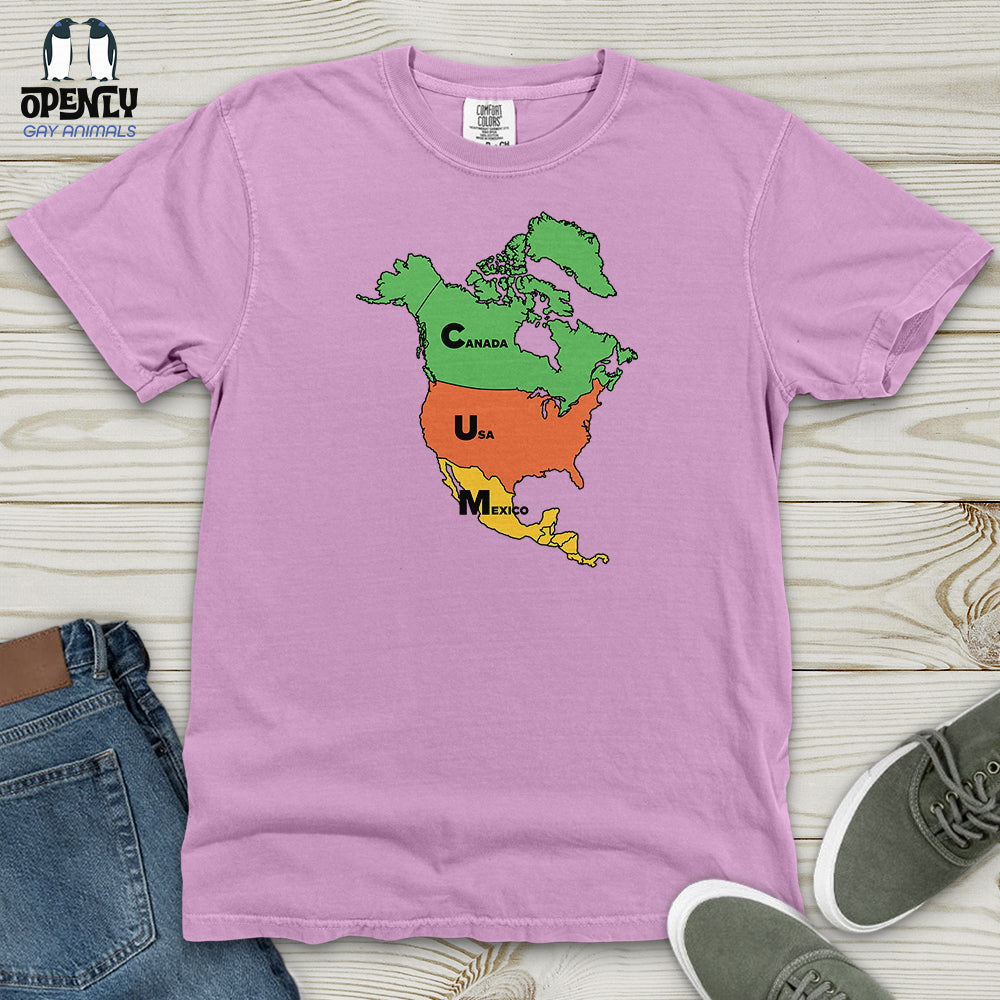 Canada USA Mexico Heavy Cotton Comfort Colors Tee