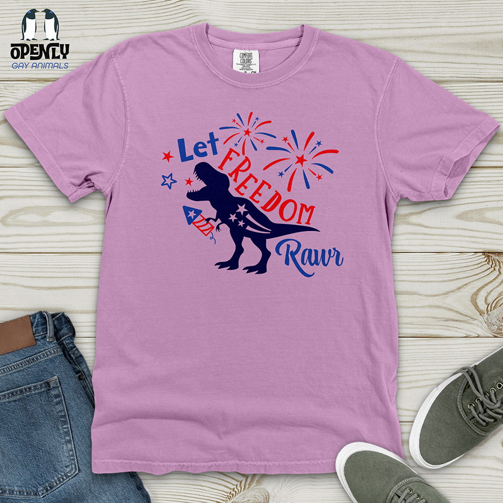 Let FREEDOM Rawr Heavy Cotton Comfort Colors Tee