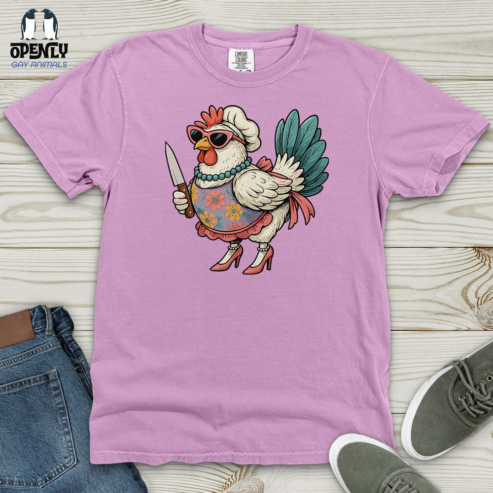 Funny  Rooster Chicken Heavy Cotton Comfort Colors Tee
