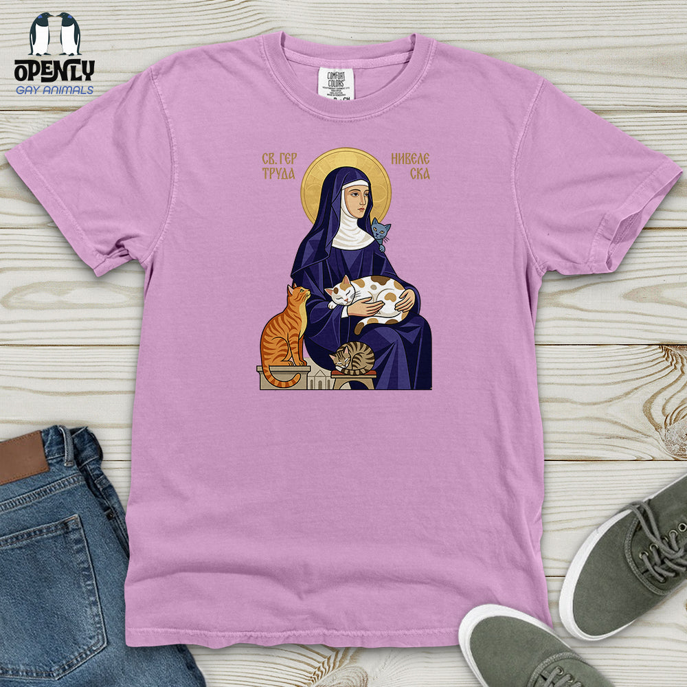 Saint Gertrude of Nivelles Heavy Cotton Comfort Colors Tee