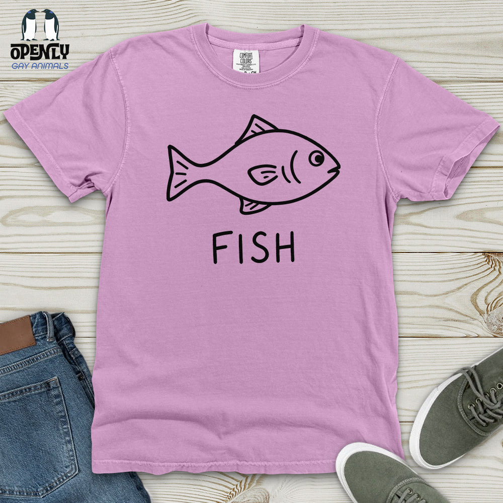 Minimalist Fish Heavy Cotton Comfort Colors Tee