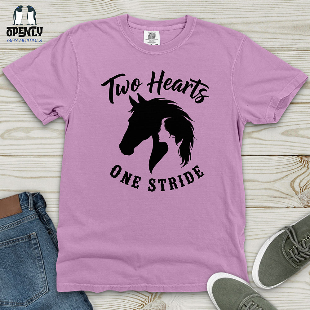 Two Hearts One Stride Heavy Cotton Comfort Colors Tee