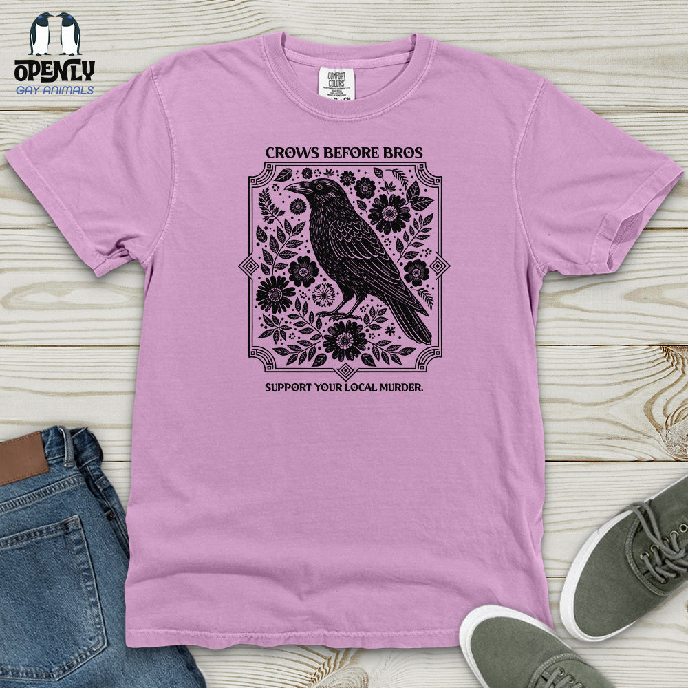 Crows Before Bros Heavy Cotton Comfort Colors Tee