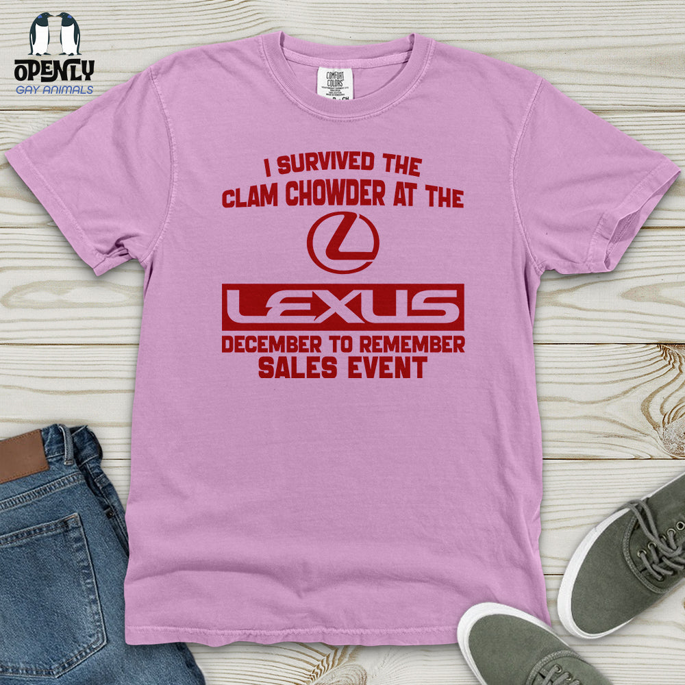 I Survived the Clam Heavy Cotton Comfort Colors Tee