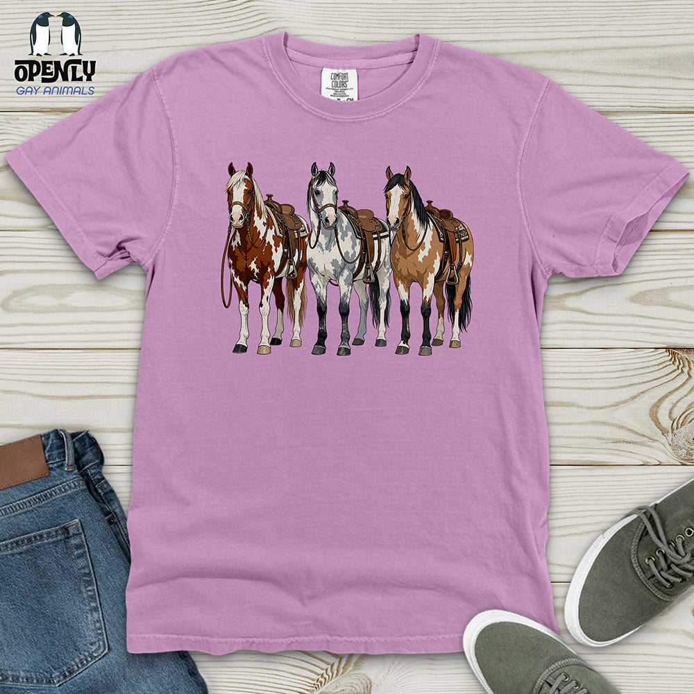 Western Horses Heavy Cotton Comfort Colors Tee