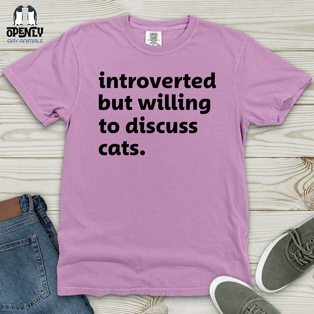 Introverted - Black Heavy Cotton Comfort Colors Tee