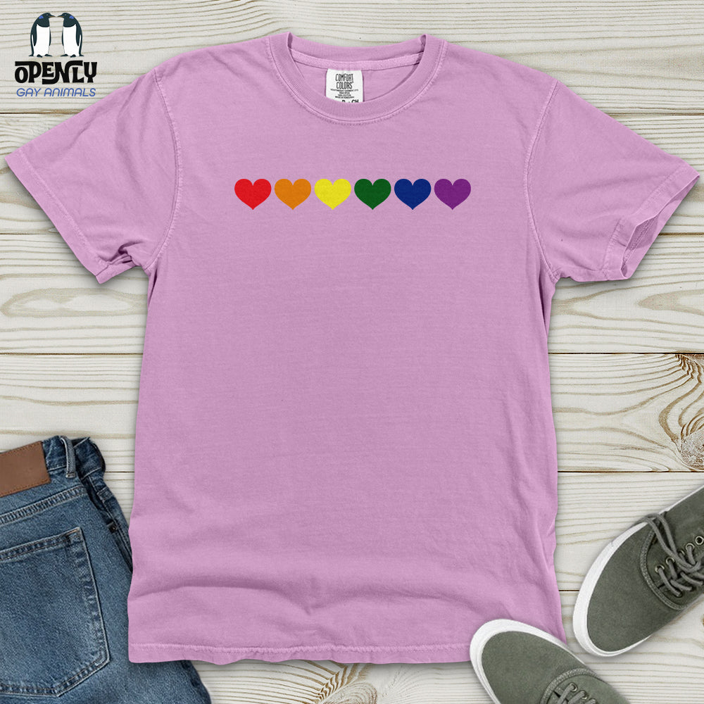 Pride Heart Heavy Cotton Comfort Colors Tee