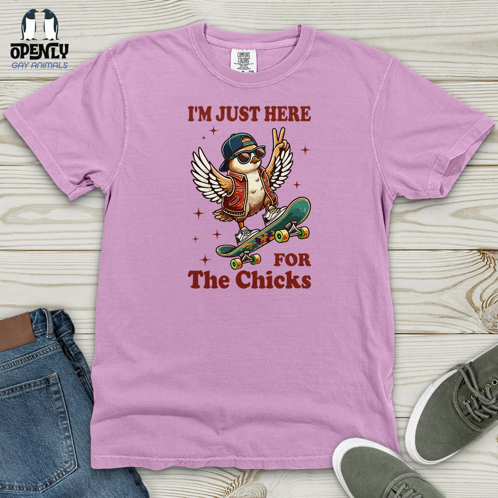 I'm Just Here for the Chicks Heavy Cotton Comfort Colors Tee