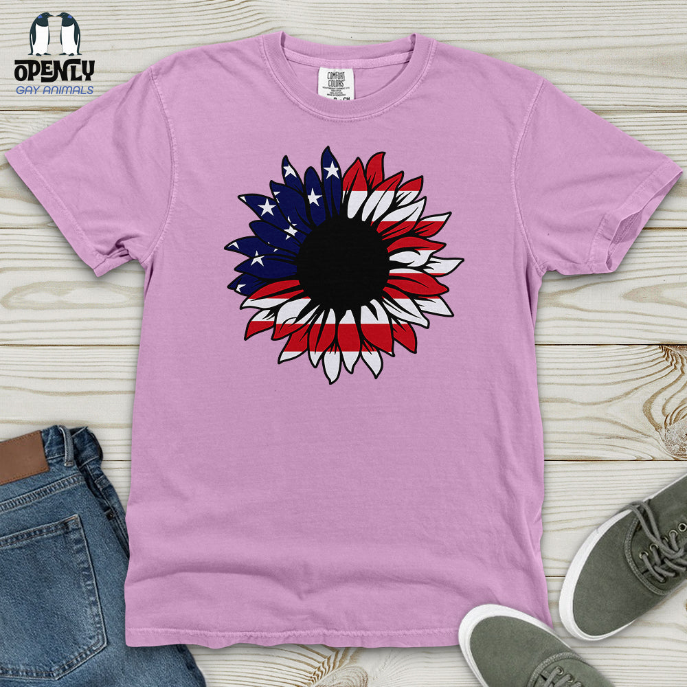 USA Sunflower Heavy Cotton Comfort Colors Tee