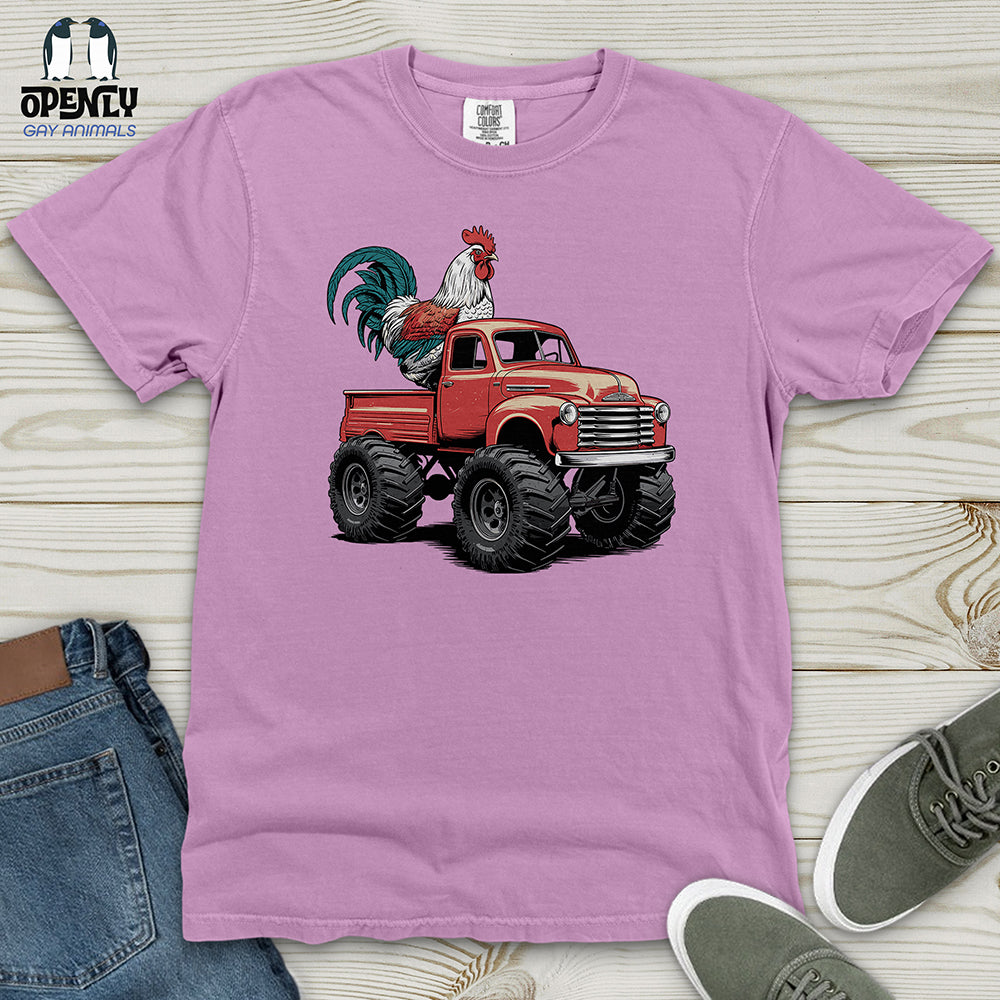 Chicken Monster Truck Heavy Cotton Comfort Colors Tee