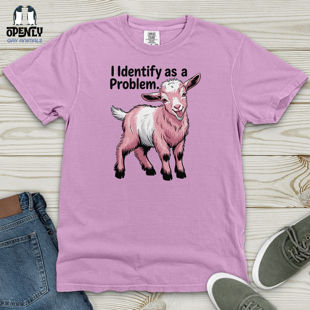 I Identify as a Problem Heavy Cotton Comfort Colors Tee