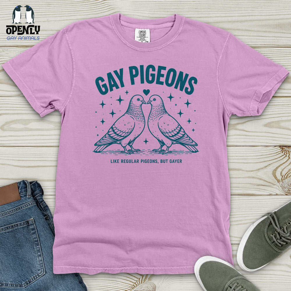 Gay Pigeons Heavy Cotton Comfort Colors Tee