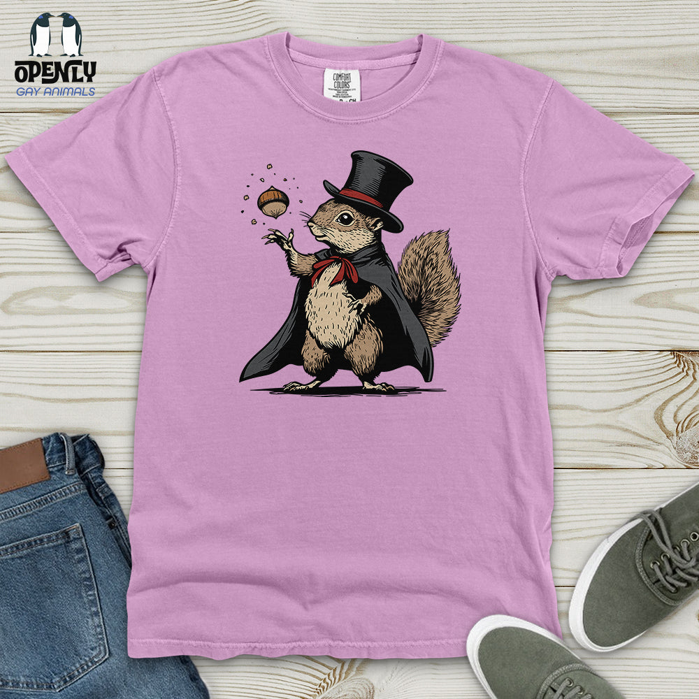 Squirrel Magician Show Heavy Cotton Comfort Colors Tee