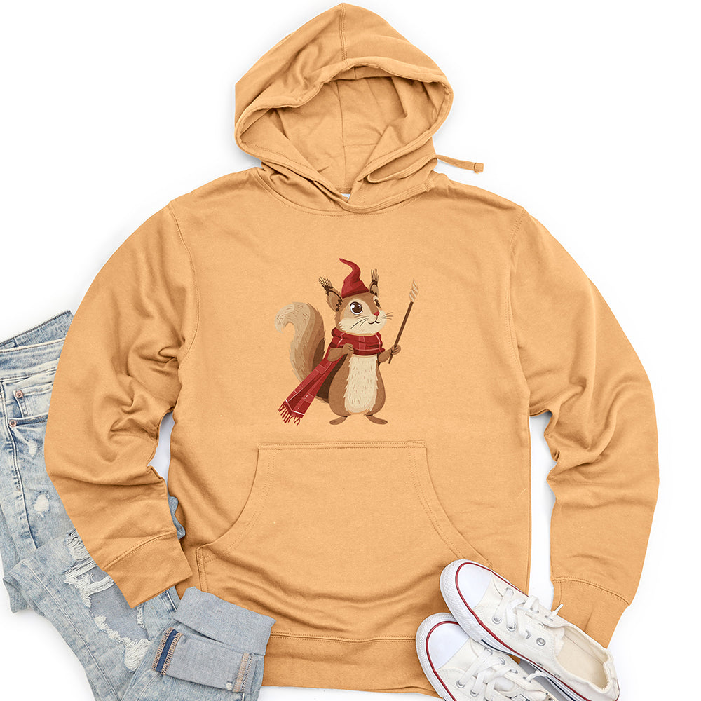 Squirrel Magician Charm Unisex Midweight Hoodie