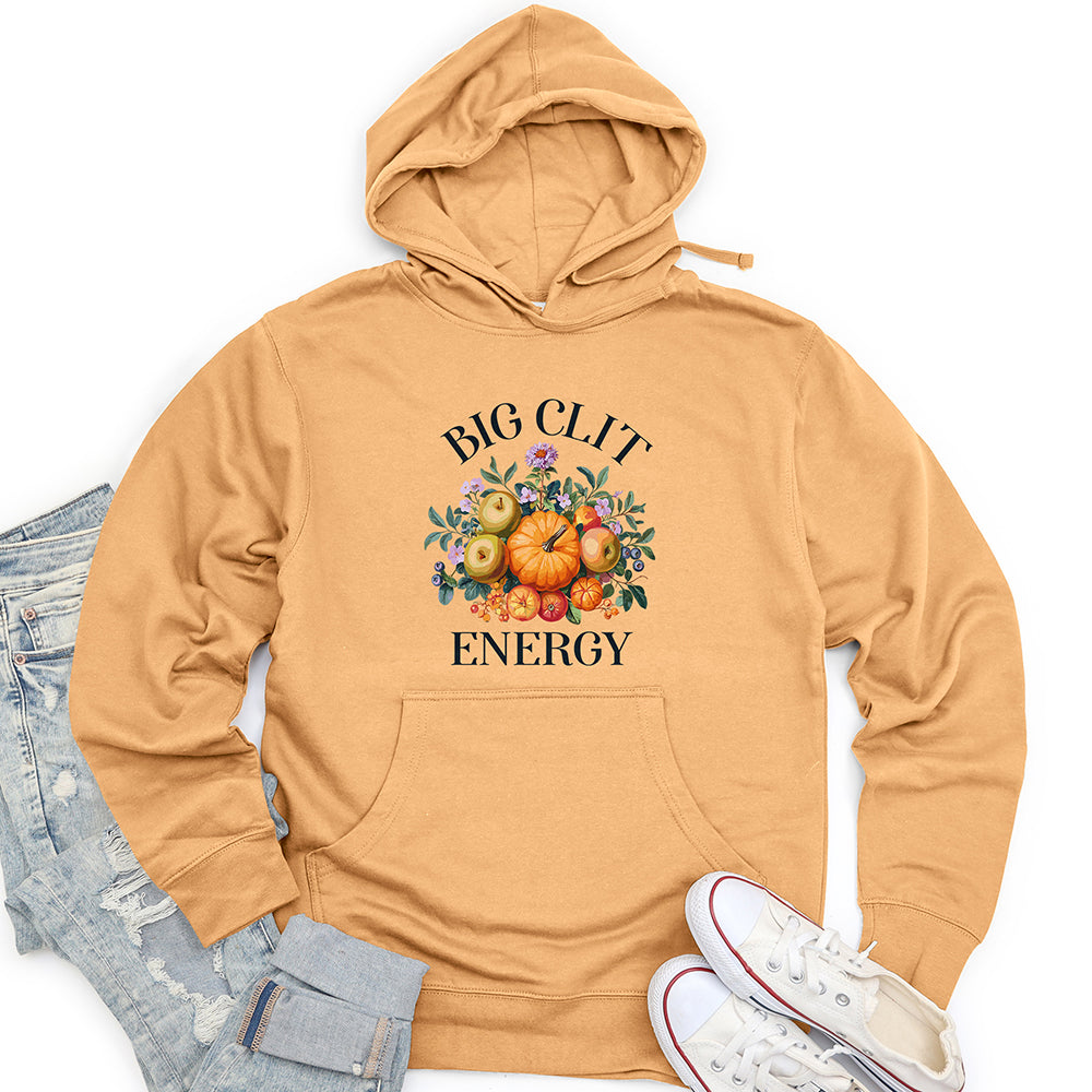 Big Cli* Energy Unisex Midweight Hoodie