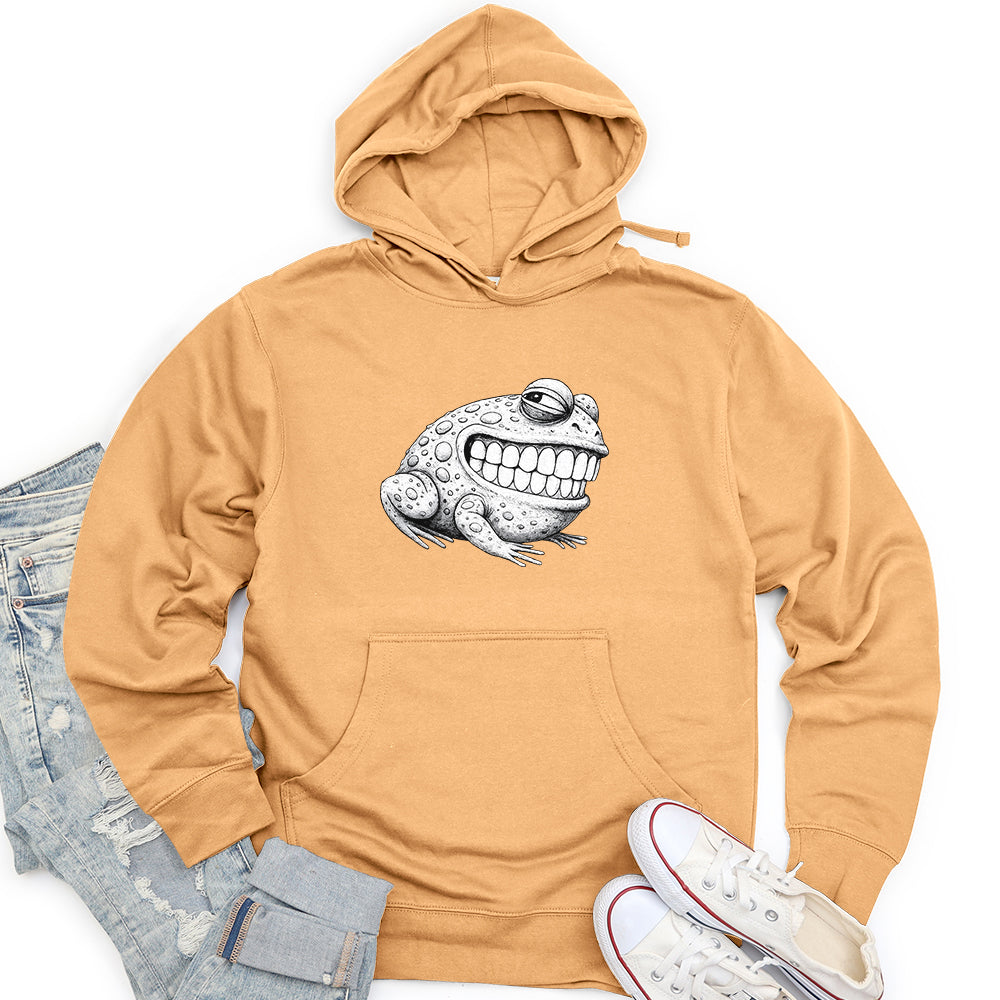 Creepy Frog Unisex midweight hoodie