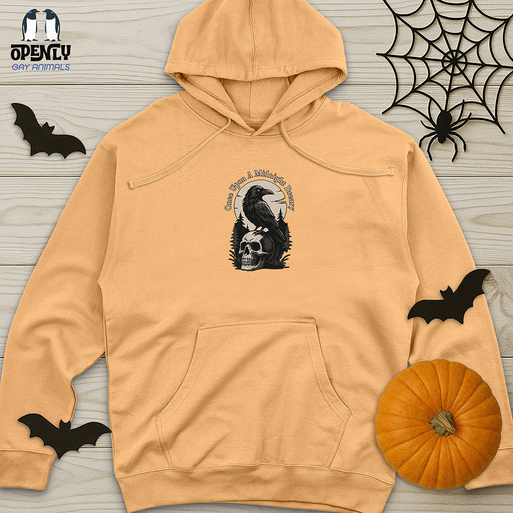 Once Upon A Midnight Dreary Unisex midweight hoodie