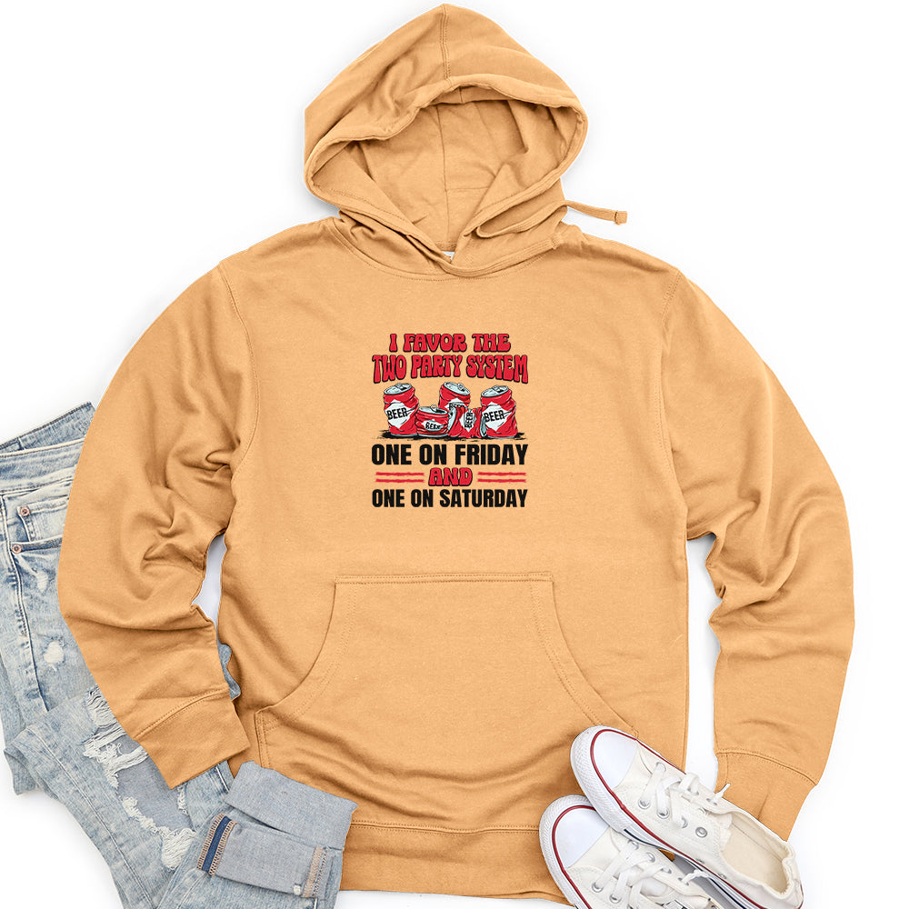 Two Party System Unisex midweight hoodie
