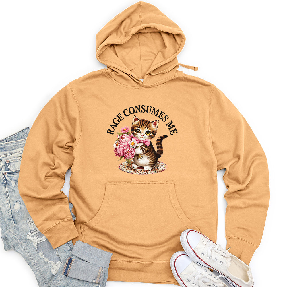 Rage Consumes Me Unisex Midweight Hoodie