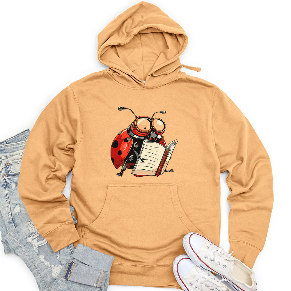 Scholarly Ladybug Unisex Midweight Hoodie