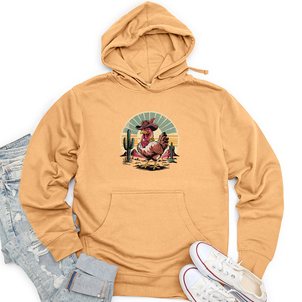 Cowboy Chicken Unisex midweight hoodie