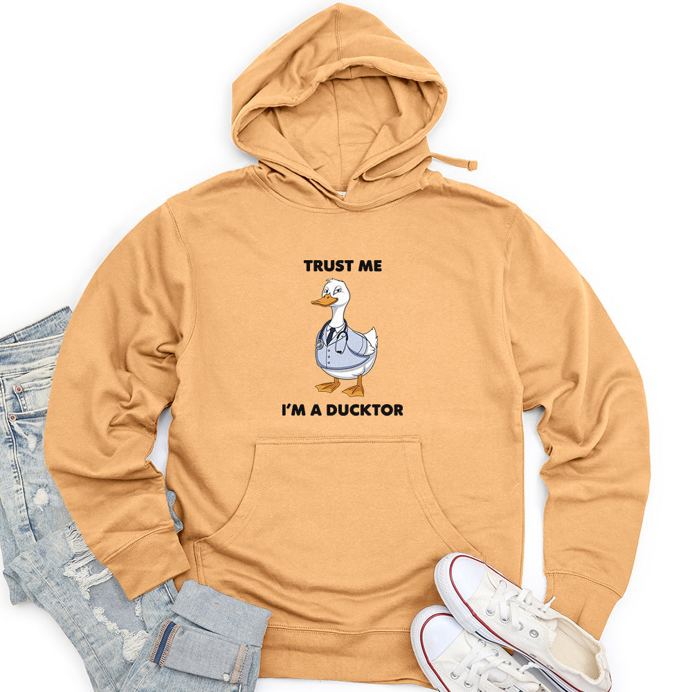 Trust Me I'm A Ducktor Unisex Midweight Hoodie