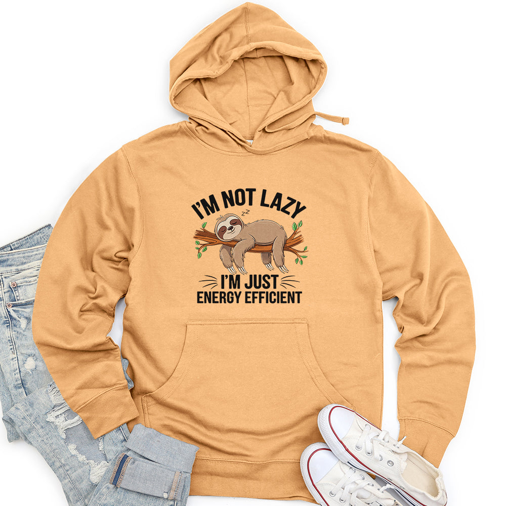 I'm Not Lazy I'm Energy Efficient Unisex Midweight Hoodie