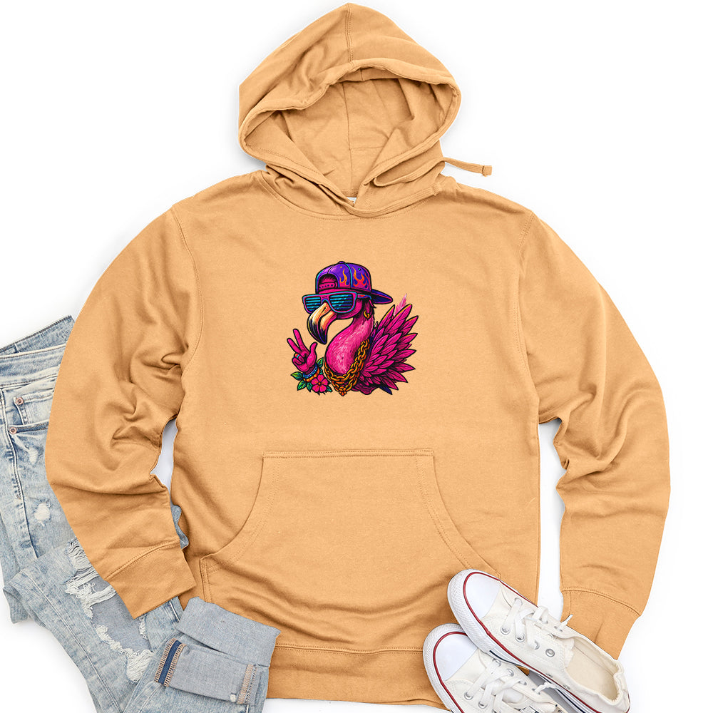Funny Flamingo Unisex midweight hoodie