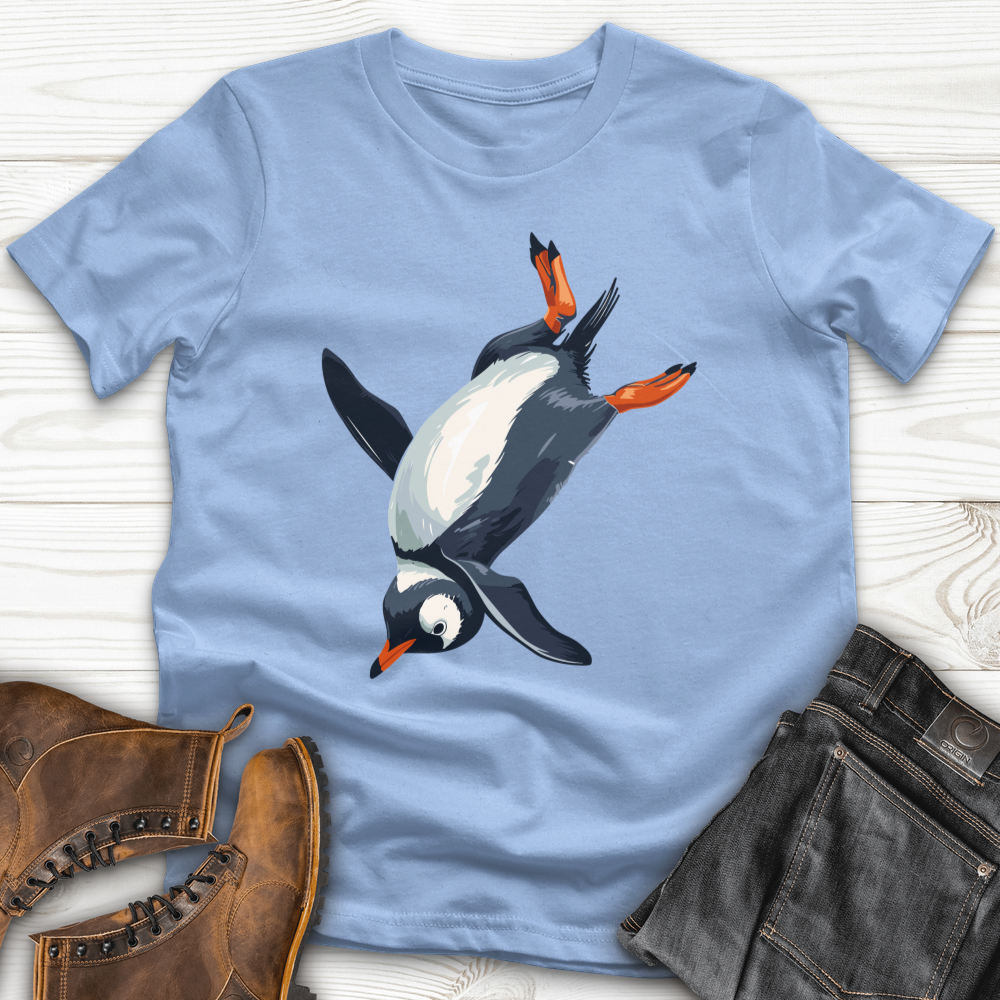 Penguin Sliding Fun Softstyle Tee