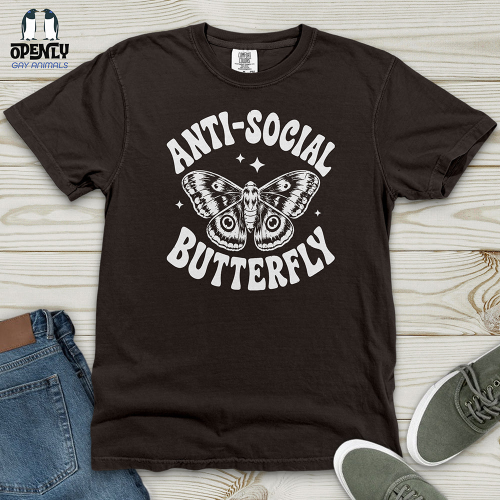 Anti-Social Butterfly Heavy Cotton Comfort Colors Tee