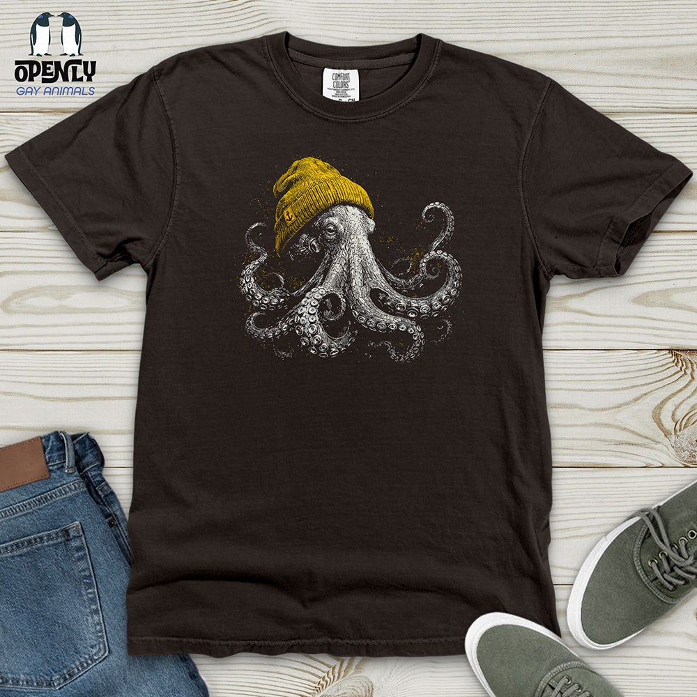 Winter Octopus Heavy Cotton Comfort Colors Tee