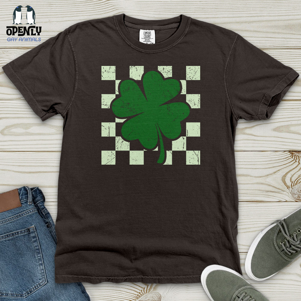 Checkered Shamerock Heavy Cotton Comfort Colors Tee