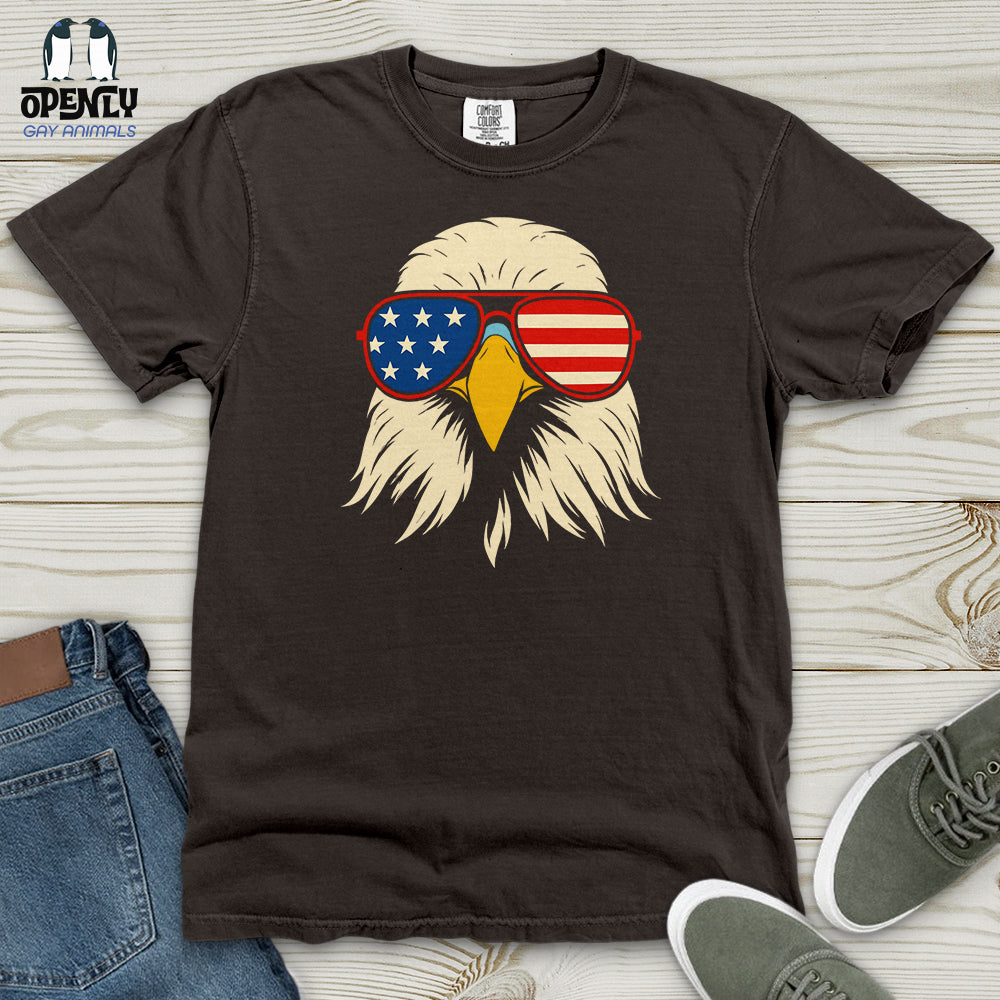 Magnetic American Flag Freedom Eagle USA Heavy Cotton Comfort Colors Tee