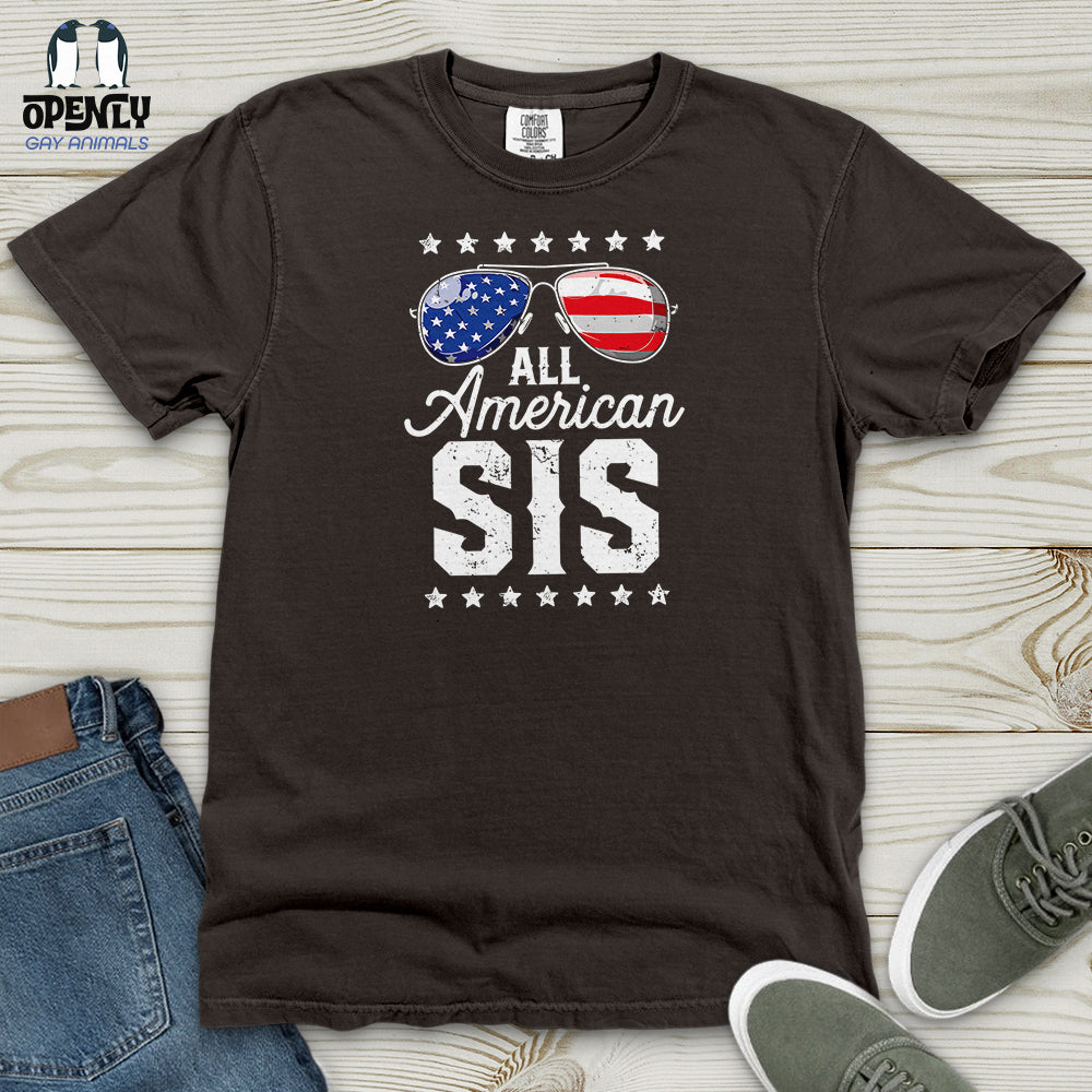 All American Sis Heavy Cotton Comfort Colors Tee