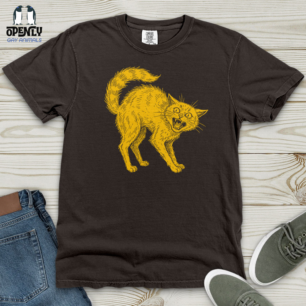 Horrible Japanese Cat Heavy Cotton Comfort Colors Tee
