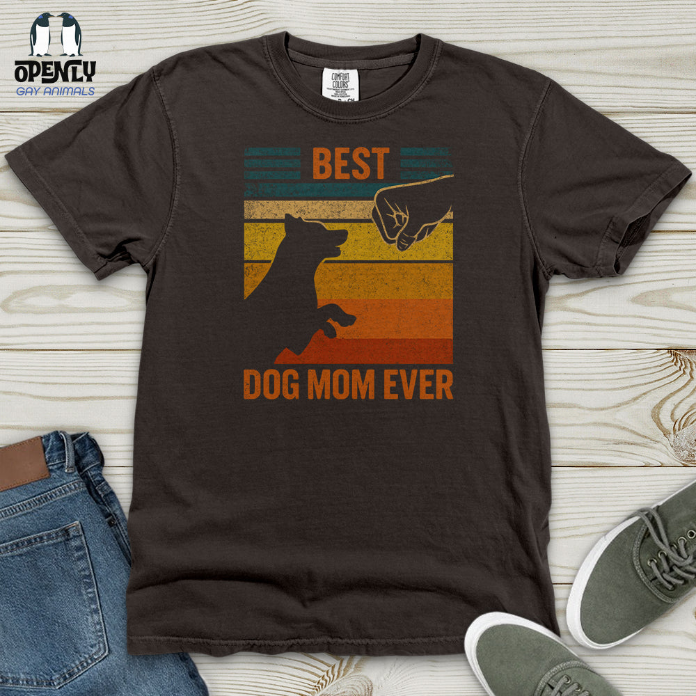 Best Dog Mom Ever Heavy Cotton Comfort Colors Tee