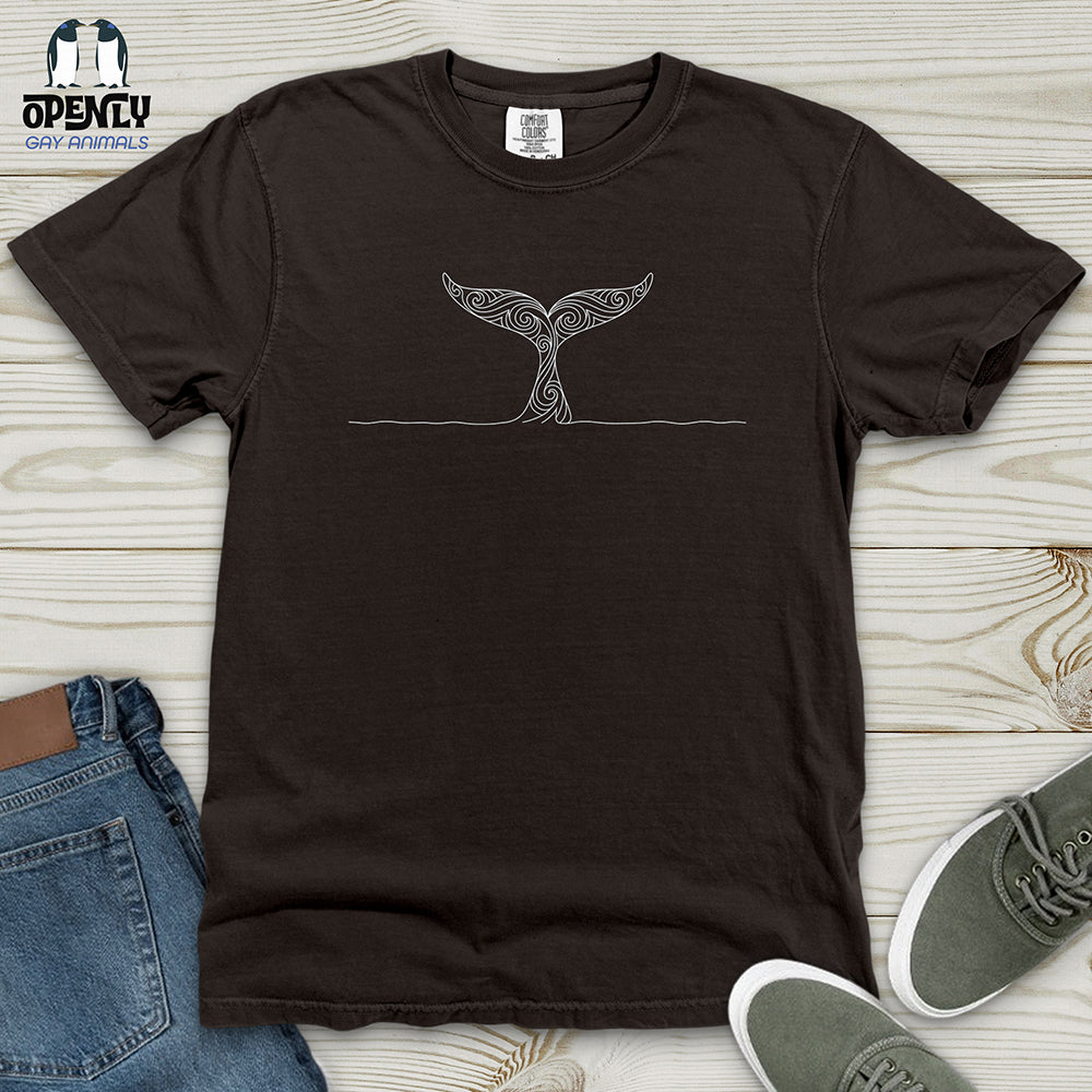Whale Tail Heavy Cotton Comfort Colors Tee