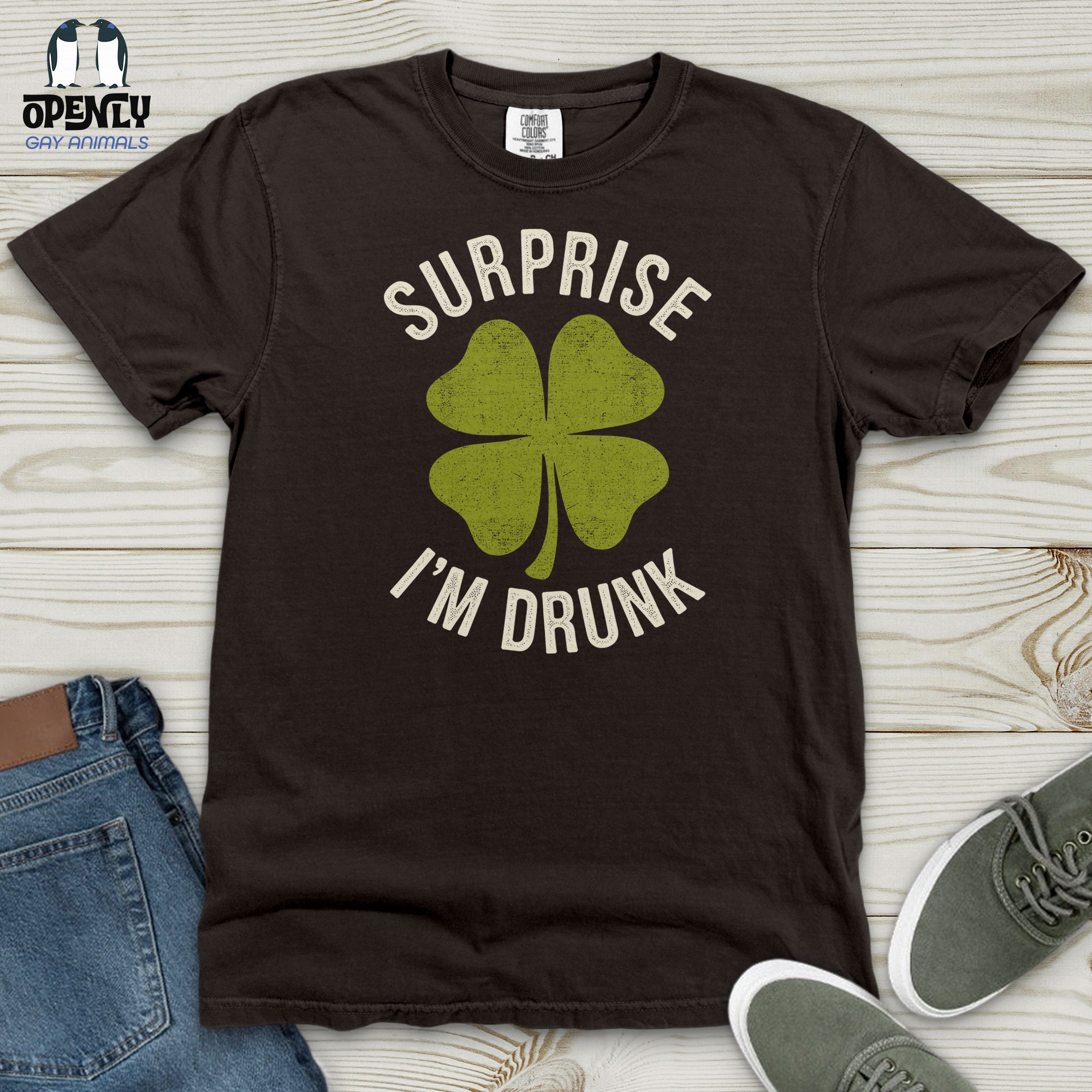 Surprise I'm Drunk  Heavy Cotton Comfort Colors Tee