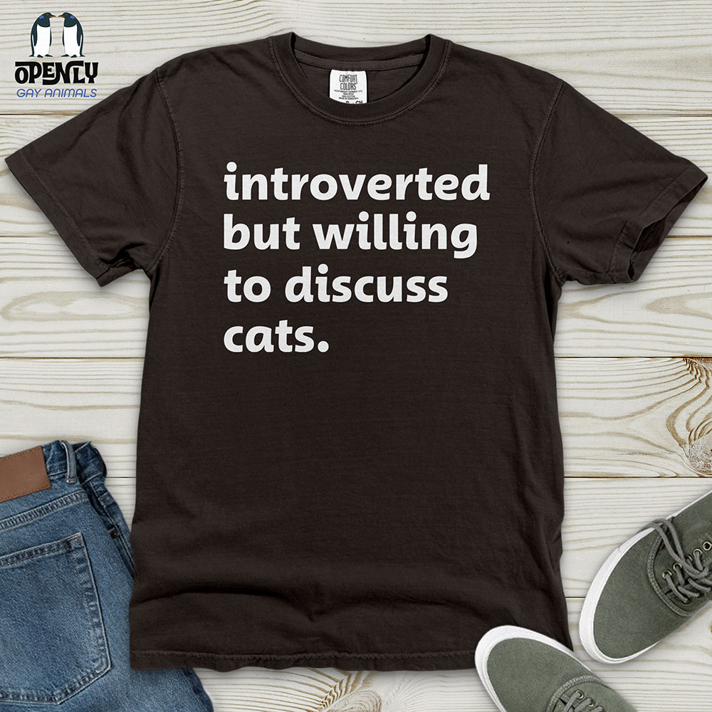 Introverted - White Heavy Cotton Comfort Colors Tee