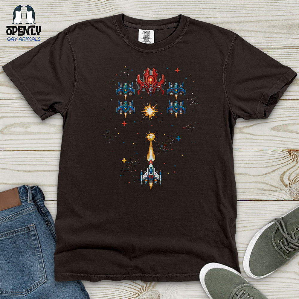 Classic Galaga War Heavy Cotton Comfort Colors Tee