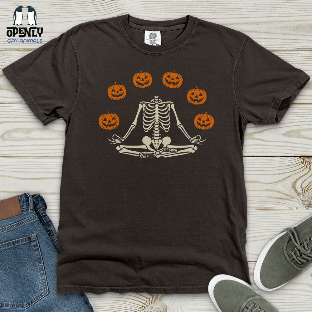 Pumpkin Skeleton Heavy Cotton Comfort Colors Tee