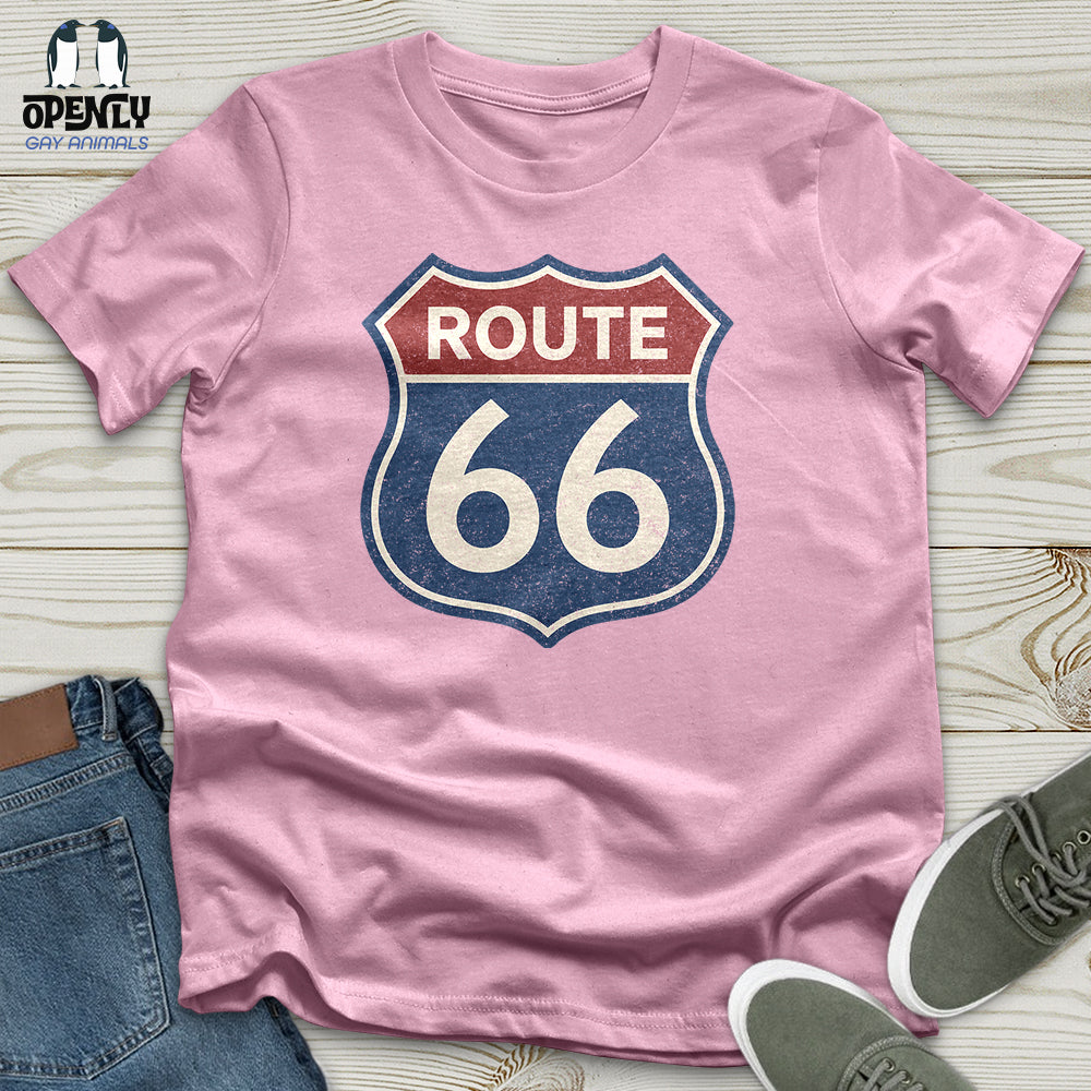 Vintage Route 66 Sign Unisex T-Shirt