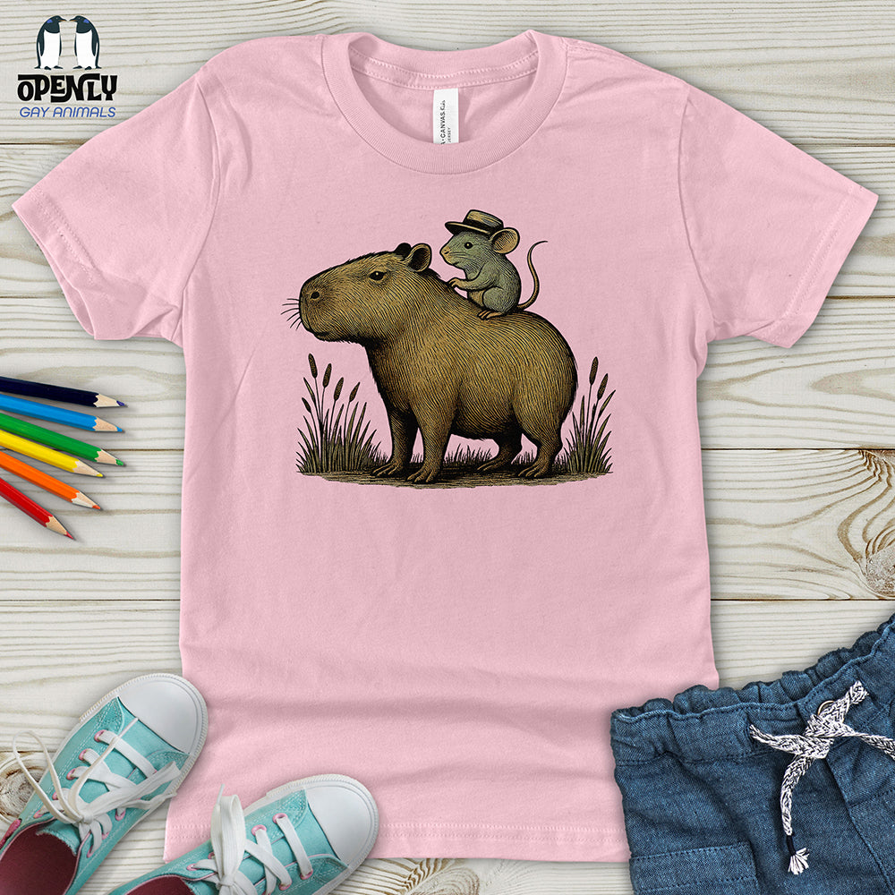 Capybara and Mouse Youth T-Shirt