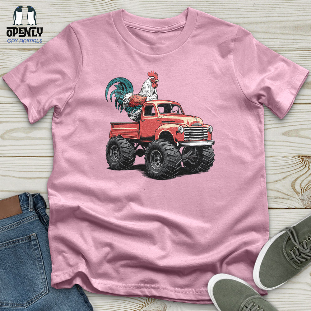 Chicken Monster Truck Unisex t-shirt