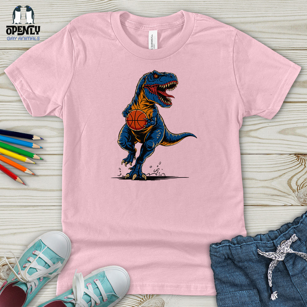 Dinosaurs Basketball Youth T-Shirt