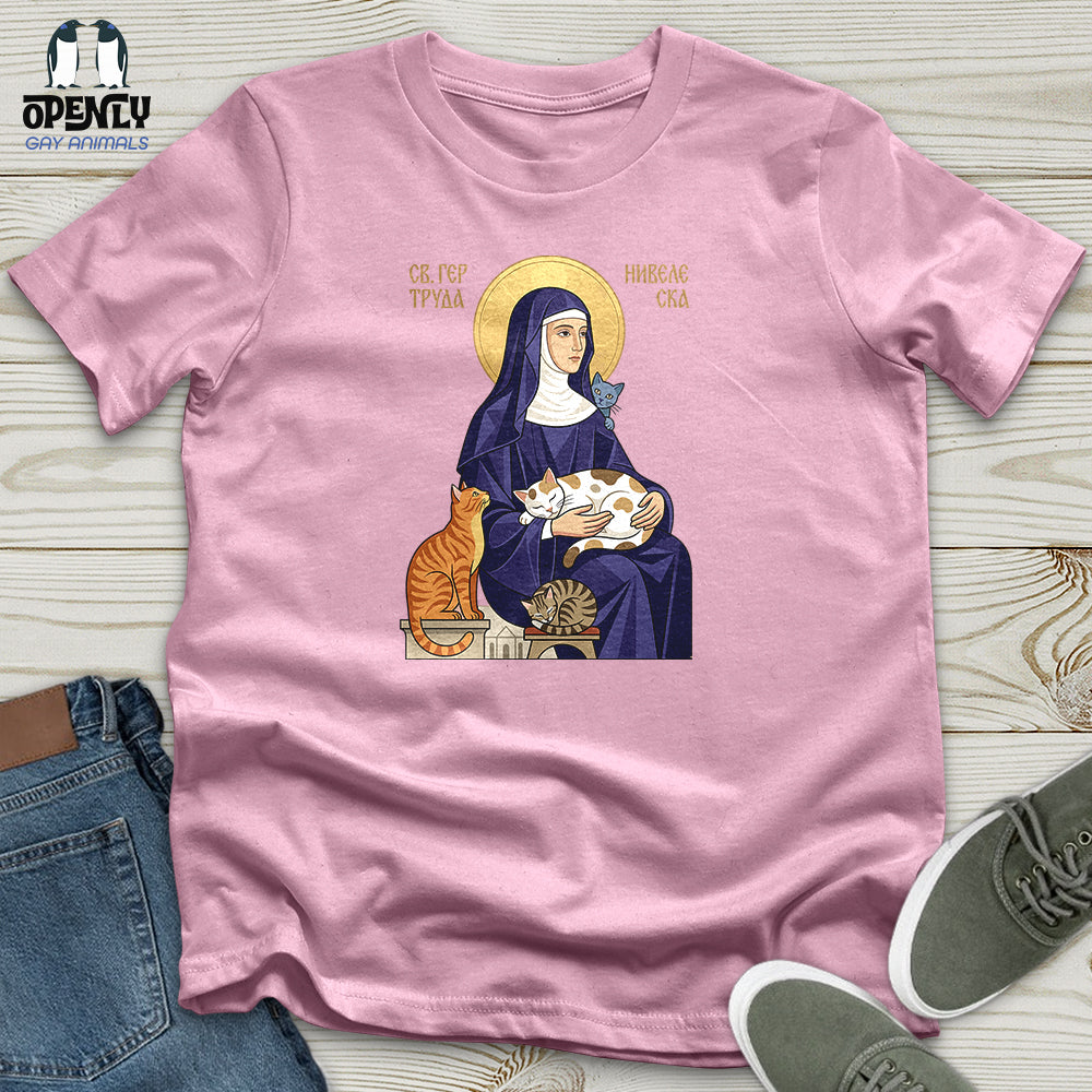 Saint Gertrude of Nivelles Unisex T-Shirt