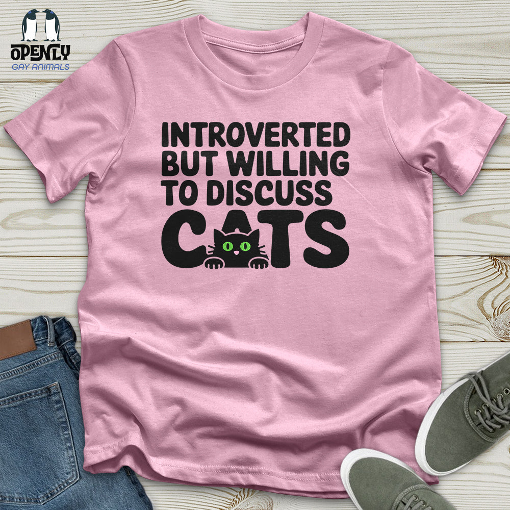 Introverted But Willing To Discuss Cat Unisex T-Shirt